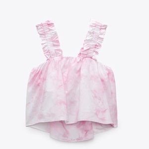 Zara Pink Tye Dye Top